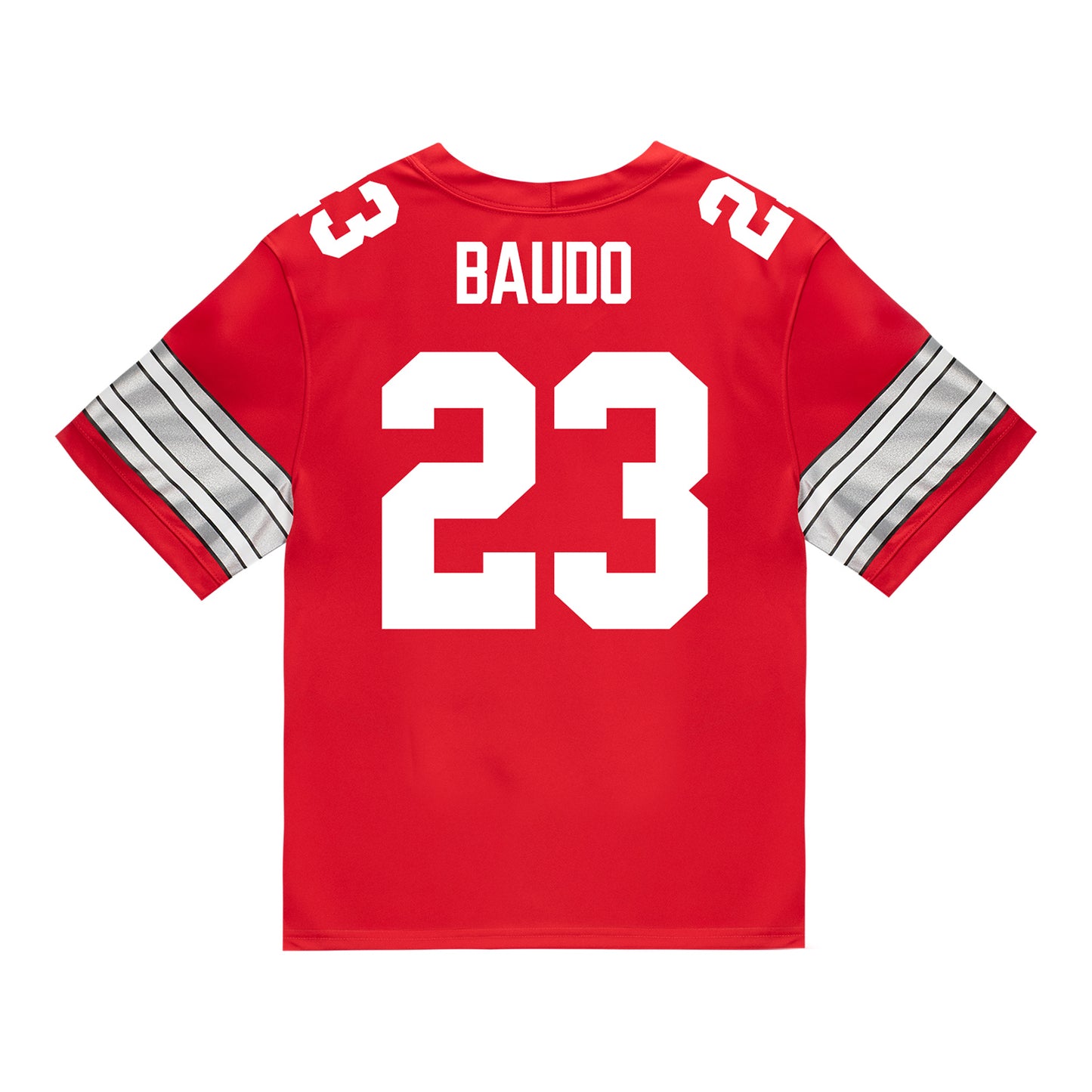 Ohio State Buckeyes Nike #23 Nolan Baudo Student Athlete Scarlet Football Jersey