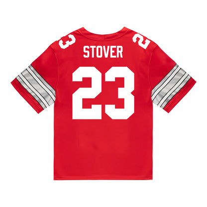 Ohio State Buckeyes Nike #23 Garrett Stover Student Athlete Scarlet Football Jersey
