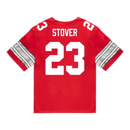 Ohio State Buckeyes Nike #23 Garrett Stover Student Athlete Scarlet Football Jersey