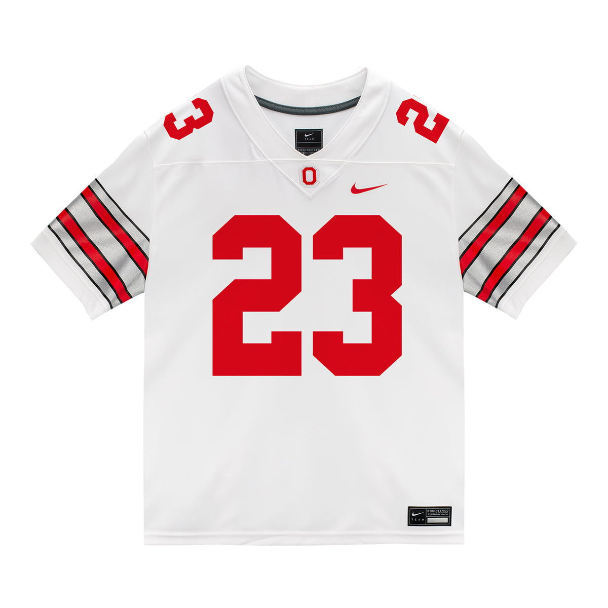Ohio State Buckeyes Nike #23 Garrett Stover Student Athlete White Football Jersey
