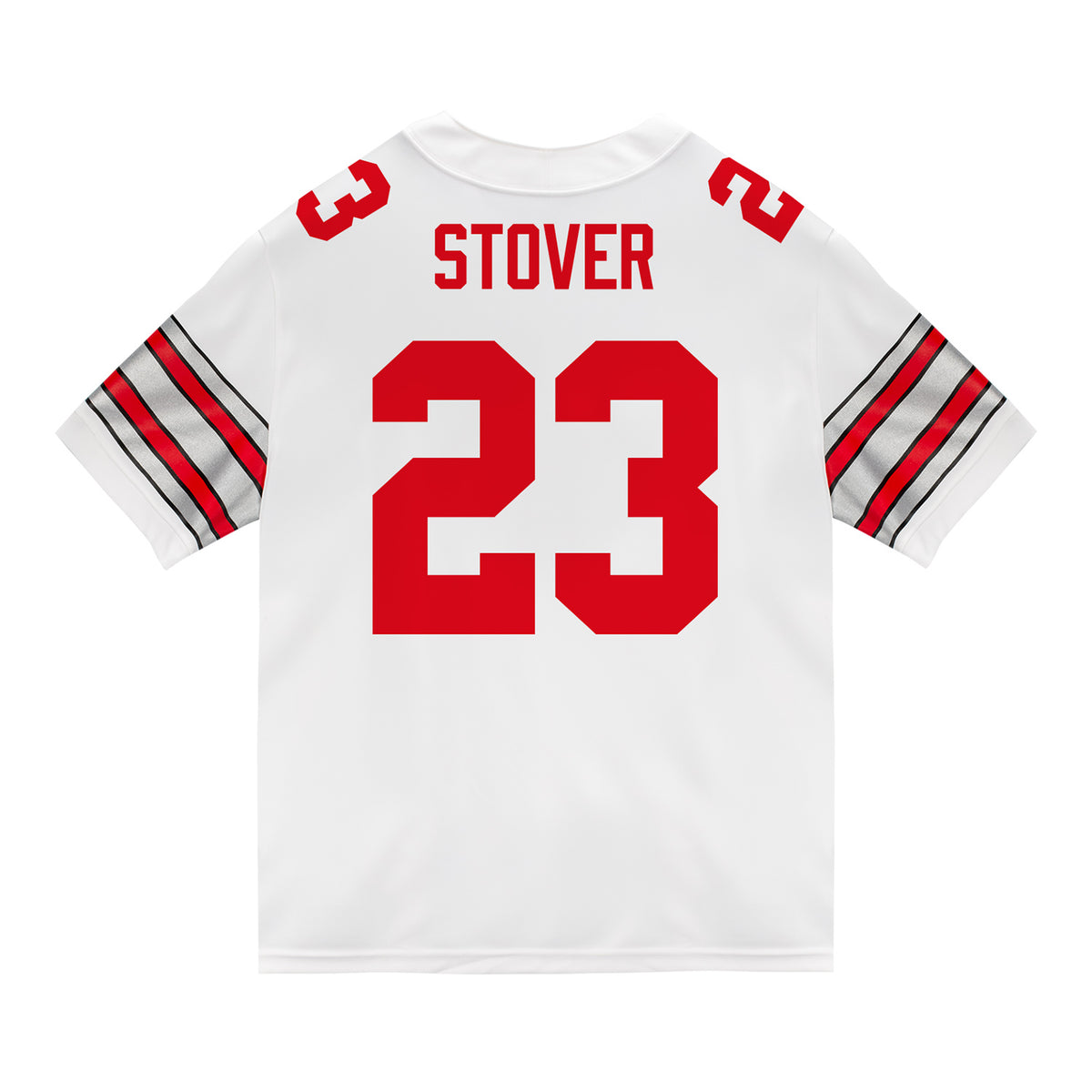 Ohio State Buckeyes Nike #23 Garrett Stover Student Athlete White Football Jersey