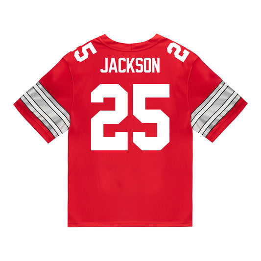 Youth Ohio State Buckeyes #25 Bo Jackson Student Athlete Scarlet Football Jersey