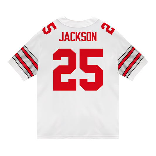 Ohio State Buckeyes Nike #25 Bo Jackson Student Athlete White Football Jersey