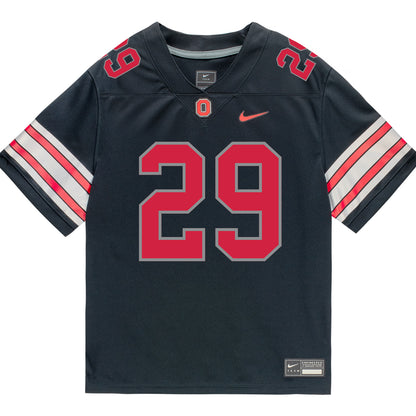 Ohio State Buckeyes Nike #29 Deshawn Stewart Student Athlete Black Football Jersey