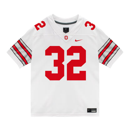 Ohio State Buckeyes Nike #32 Isaiah West Student Athlete White Football Jersey