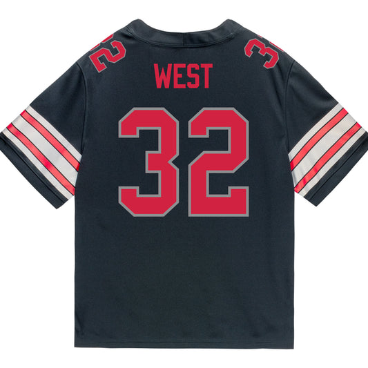 Ohio State Buckeyes Nike #32 Isaiah West Student Athlete Black Football Jersey