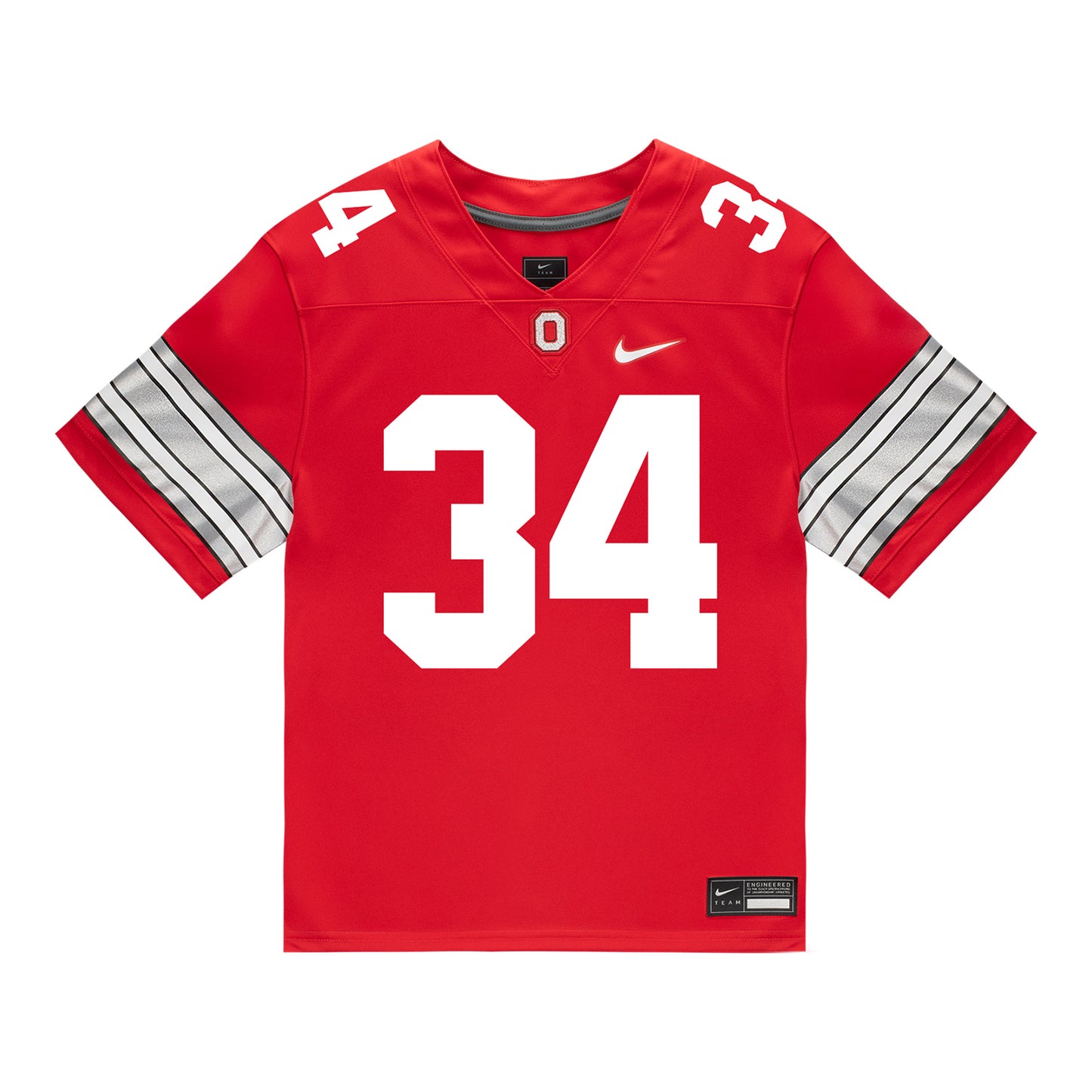 Ohio State Buckeyes Nike #34 Brennen Schramm Student Athlete Scarlet Football Jersey