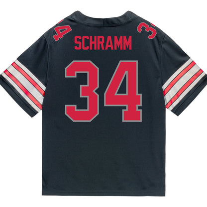 Ohio State Buckeyes Nike #34 Brennen Schramm Student Athlete Black Football Jersey