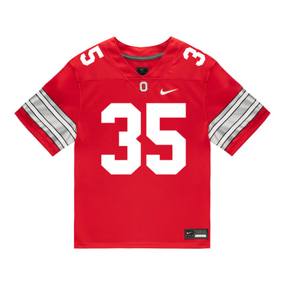 Ohio State Buckeyes Nike #35 Jaystin Gwinn Student Athlete Scarlet Football Jersey