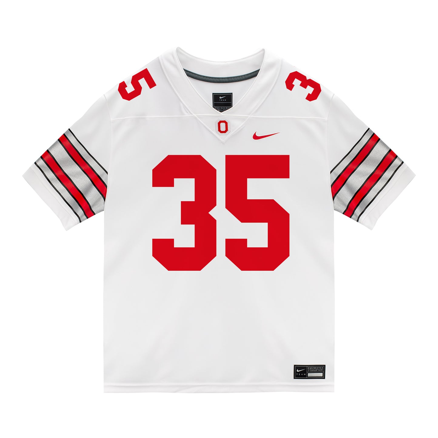 Ohio State Buckeyes Nike #35 Jaystin Gwinn Student Athlete White Football Jersey