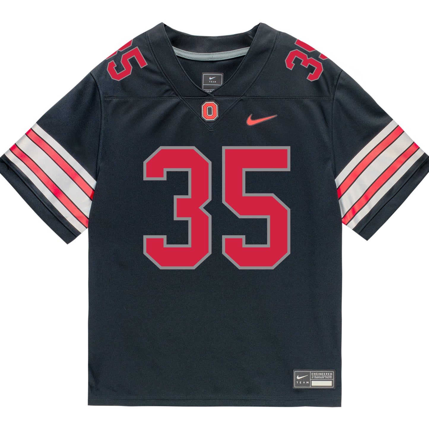 Ohio State Buckeyes Nike #35 Jaystin Gwinn Student Athlete Black Football Jersey