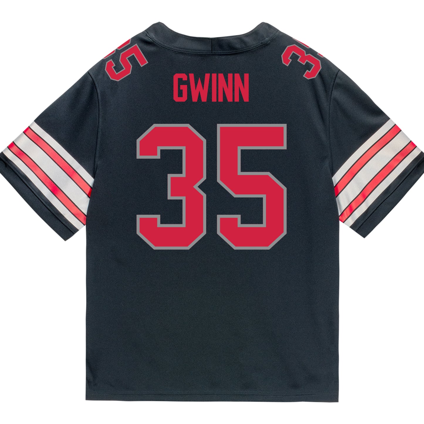 Ohio State Buckeyes Nike #35 Jaystin Gwinn Student Athlete Black Football Jersey