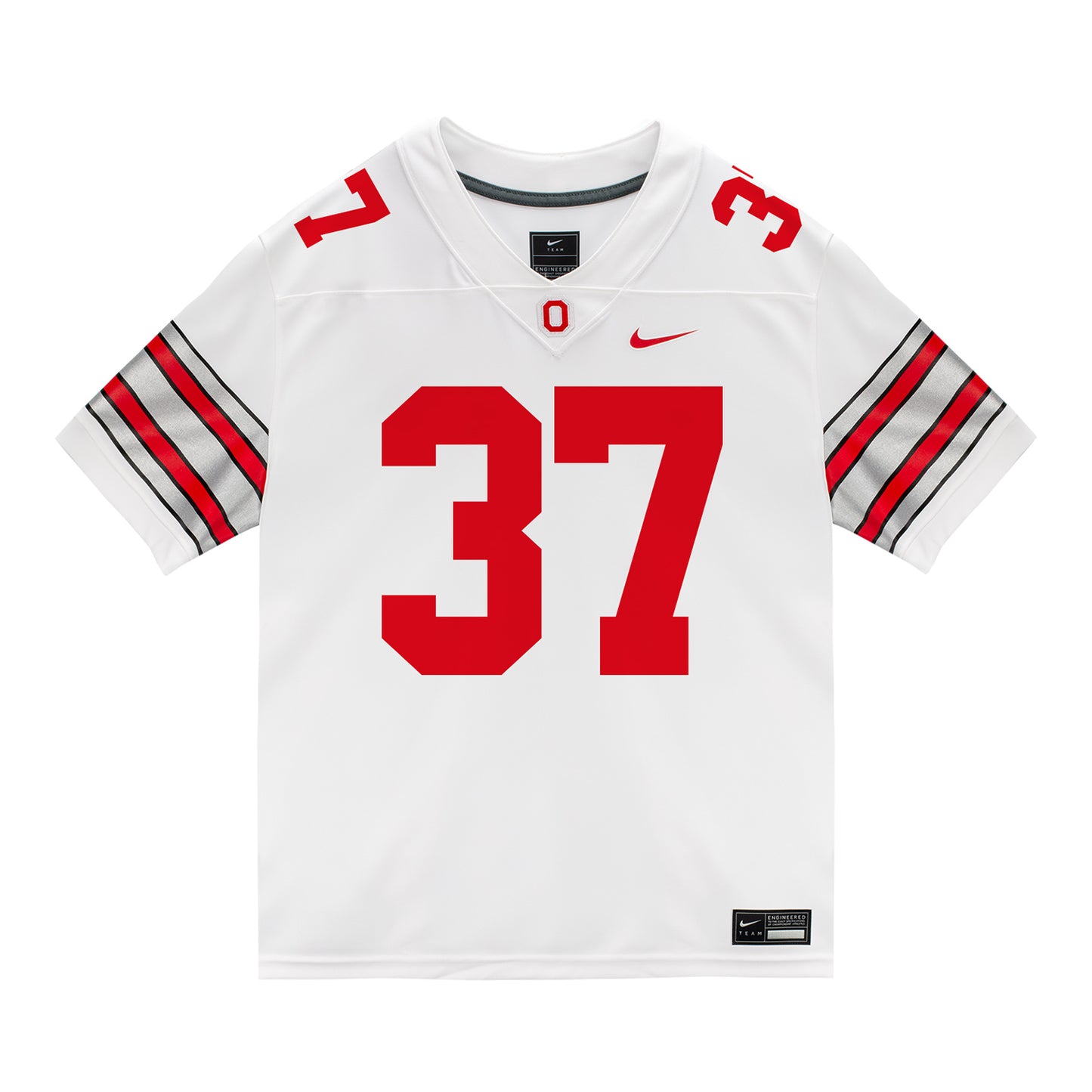Ohio State Buckeyes Nike #37 Zach Hayes Student Athlete White Football Jersey