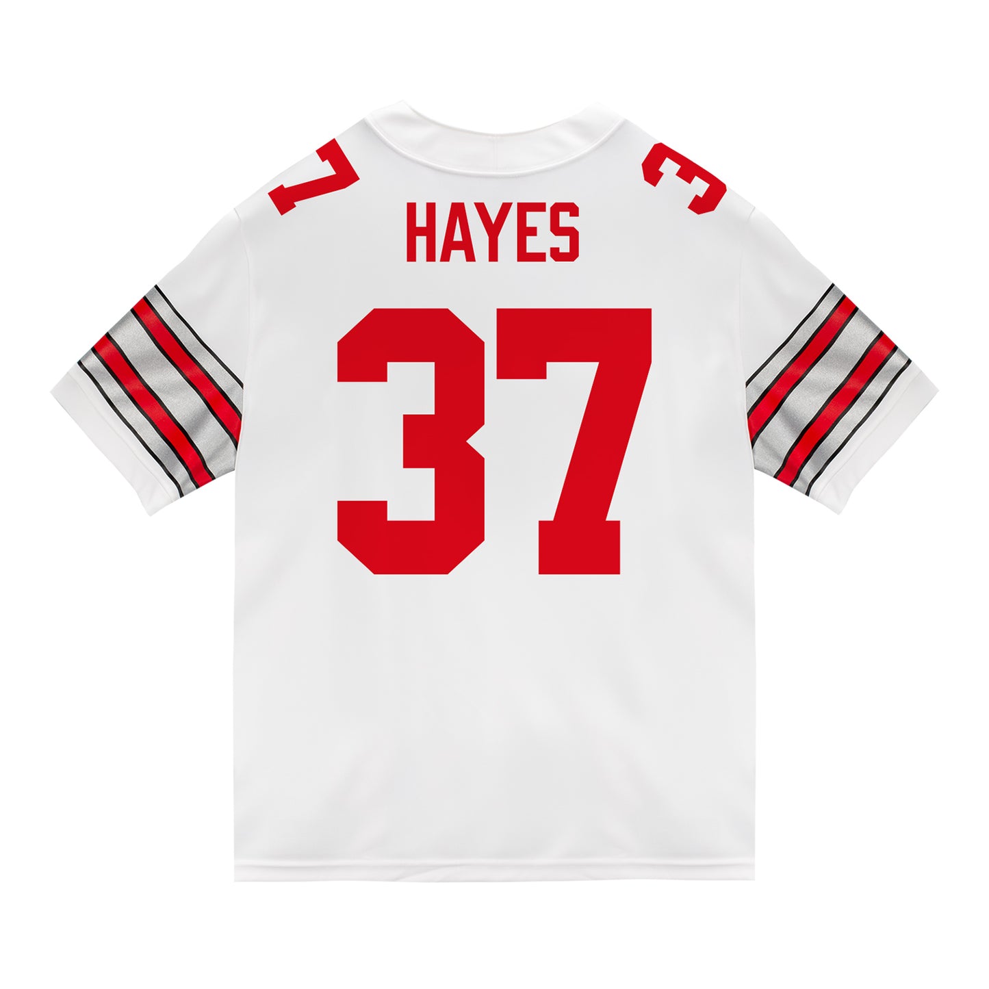 Ohio State Buckeyes Nike #37 Zach Hayes Student Athlete White Football Jersey