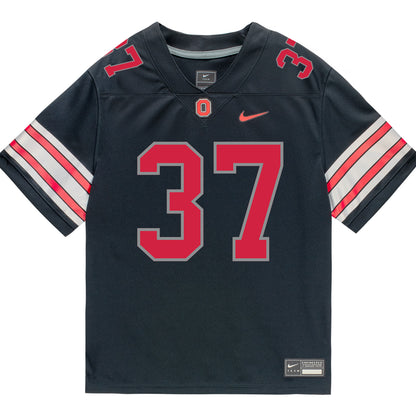Ohio State Buckeyes Nike #37 Zach Hayes Student Athlete Black Football Jersey