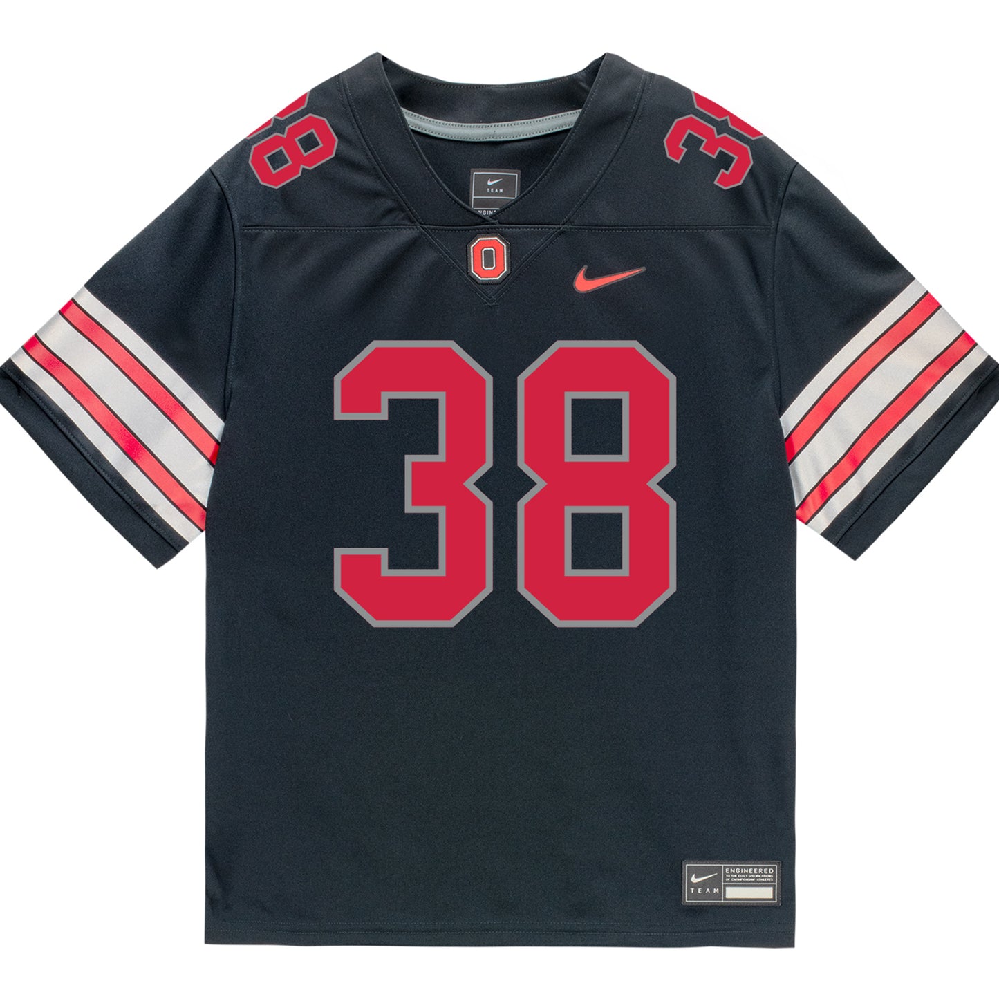 Ohio State Buckeyes Nike #38 Eli Riggs Student Athlete Black Football Jersey