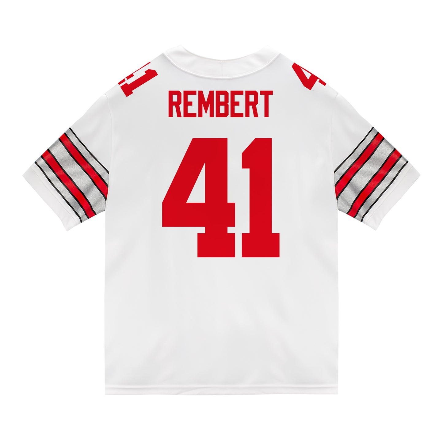 Ohio State Buckeyes Nike #41 Braxton Rembert Student Athlete White Football Jersey