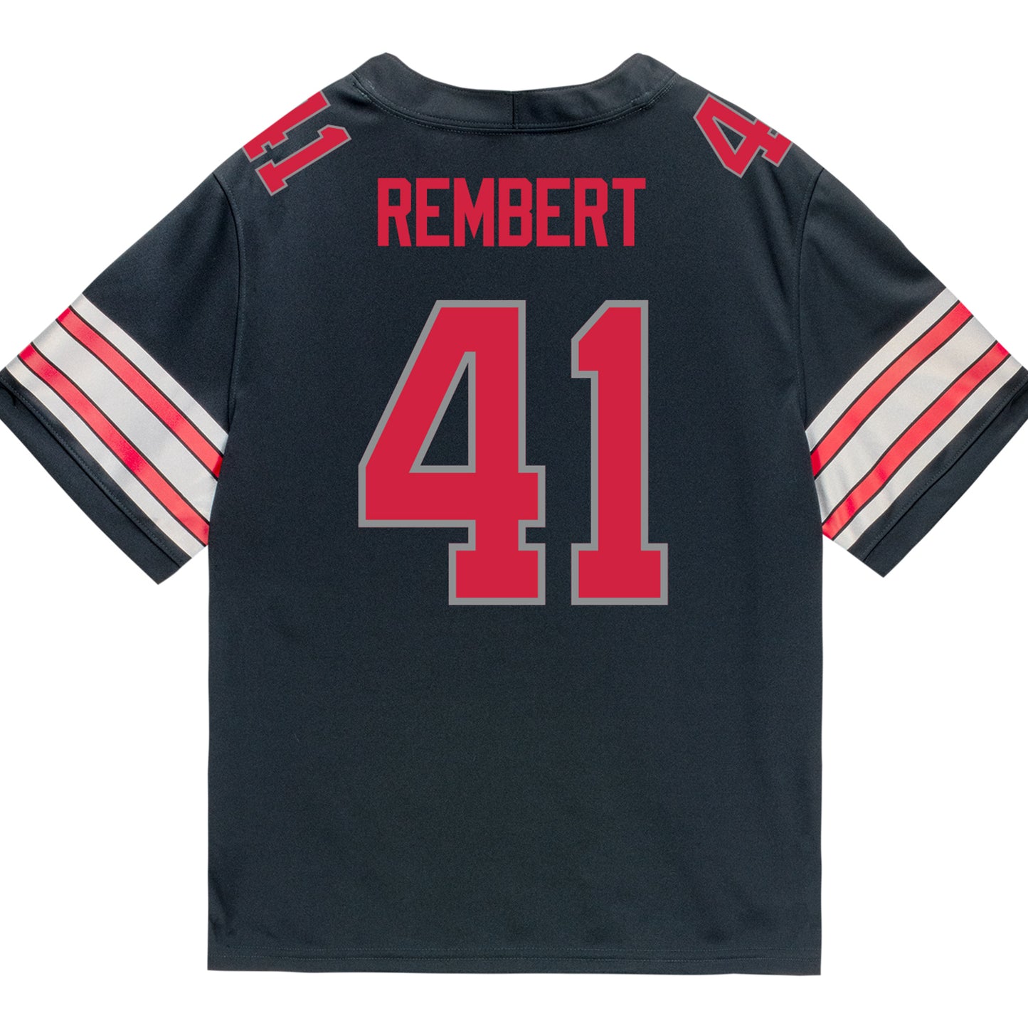 Ohio State Buckeyes Nike #41 Braxton Rembert Student Athlete Black Football Jersey