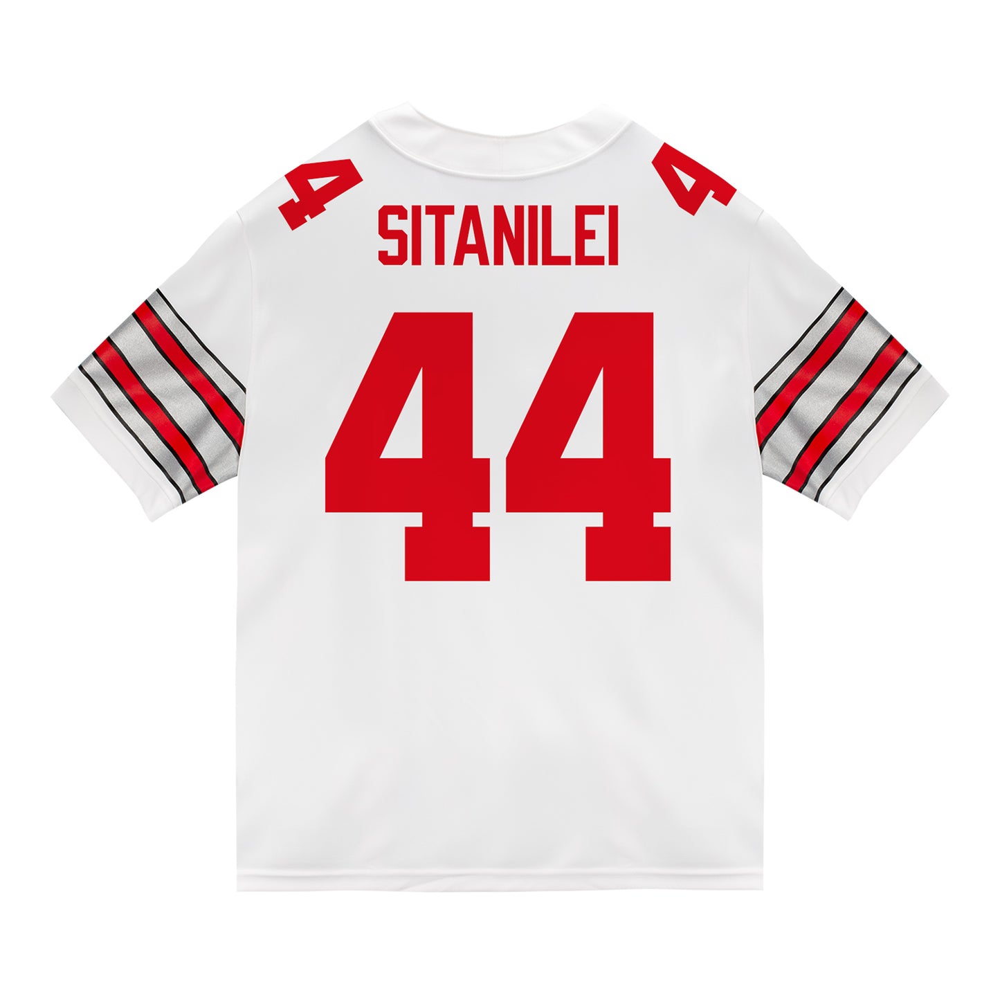 Ohio State Buckeyes Nike #44 Epi Sitanilei Student Athlete White Football Jersey