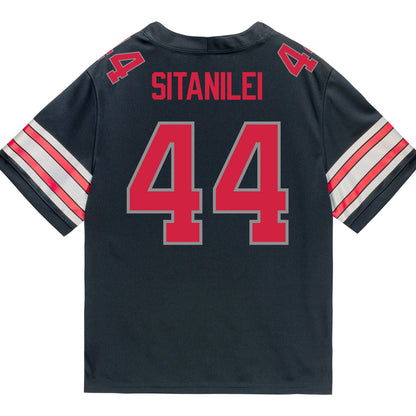 Ohio State Buckeyes Nike #44 Epi Sitanilei Student Athlete Black Football Jersey