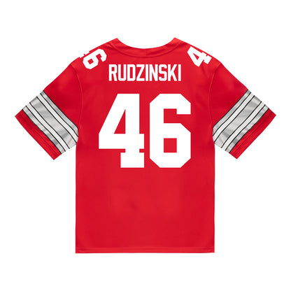 Ohio State Buckeyes Nike #46 Ryan Rudzinski Student Athlete Scarlet Football Jersey