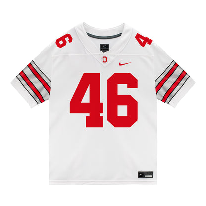 Ohio State Buckeyes Nike #46 Ryan Rudzinski Student Athlete White Football Jersey