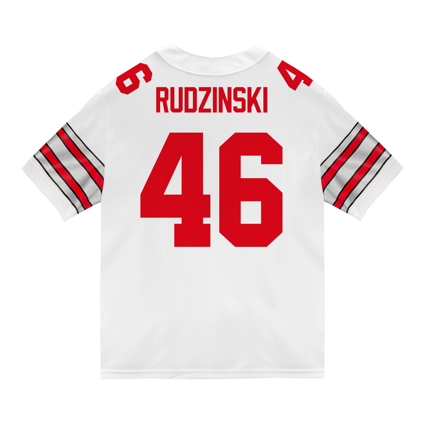 Ohio State Buckeyes Nike #46 Ryan Rudzinski Student Athlete White Football Jersey