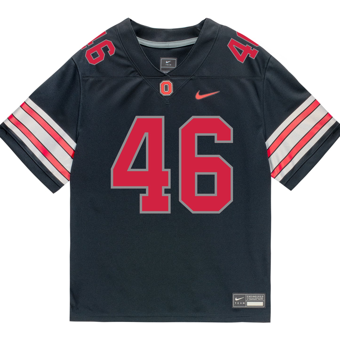 Ohio State Buckeyes Nike #46 Ryan Rudzinski Student Athlete Black Football Jersey