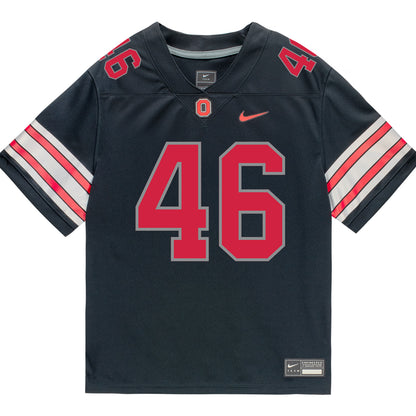 Ohio State Buckeyes Nike #46 Ryan Rudzinski Student Athlete Black Football Jersey