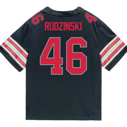 Ohio State Buckeyes Nike #46 Ryan Rudzinski Student Athlete Black Football Jersey