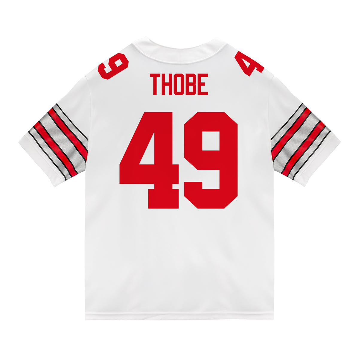 Ohio State Buckeyes Nike #49 Gavin Thobe Student Athlete White Football Jersey