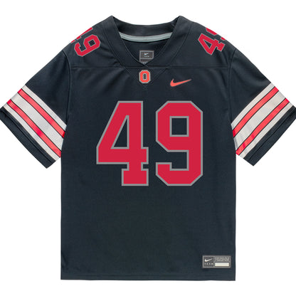 Ohio State Buckeyes Nike #49 Gavin Thobe Student Athlete Black Football Jersey