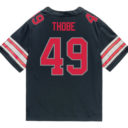 Ohio State Buckeyes Nike #49 Gavin Thobe Student Athlete Black Football Jersey