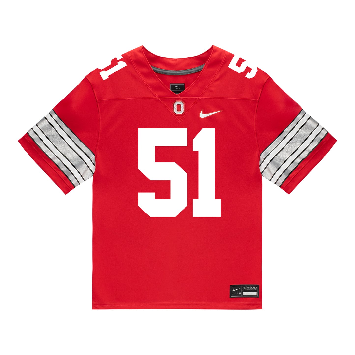 Ohio State Buckeyes Nike #51 Luke Montgomery Student Athlete Scarlet Football Jersey