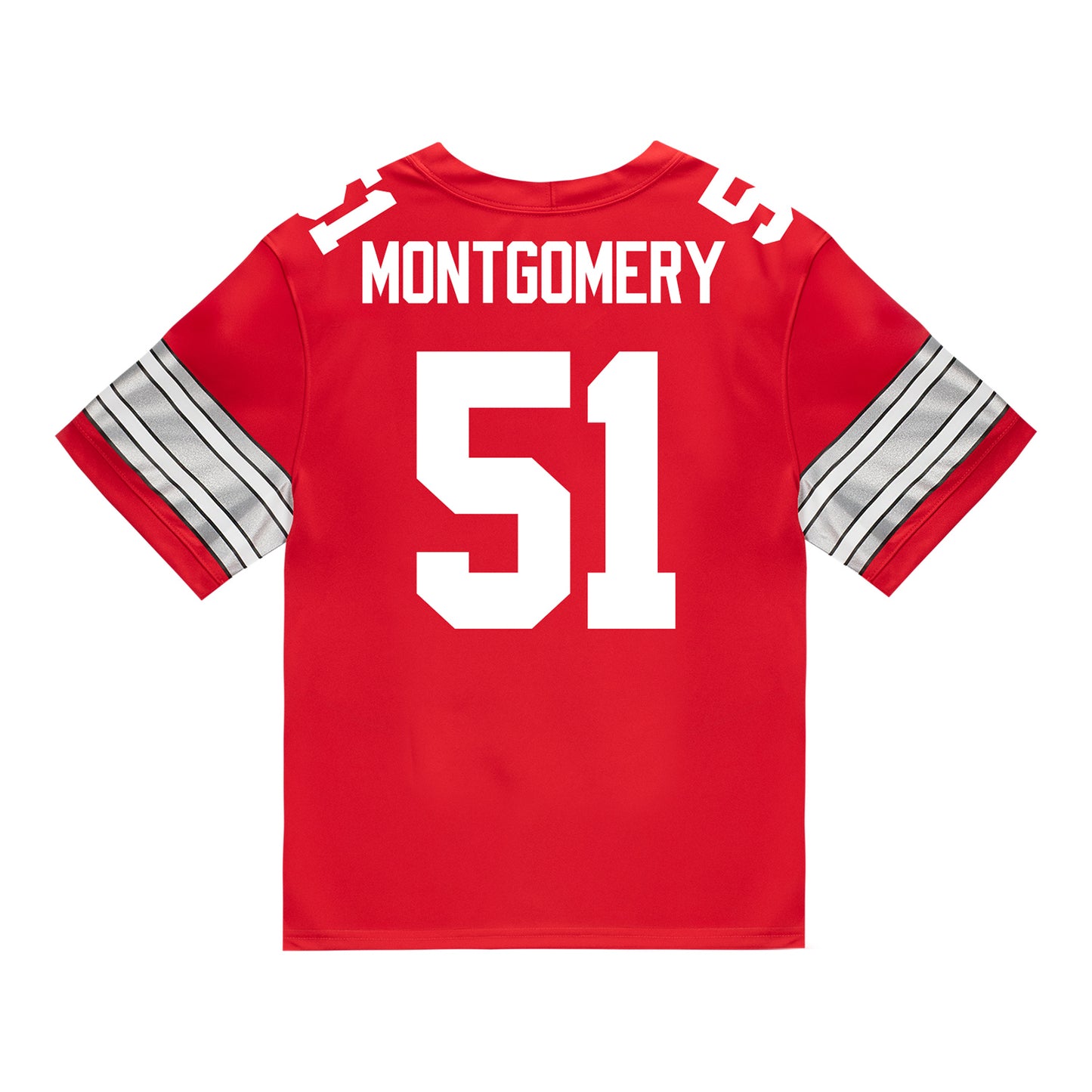 Ohio State Buckeyes Nike #51 Luke Montgomery Student Athlete Scarlet Football Jersey