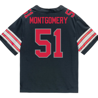 Ohio State Buckeyes Nike #51 Luke Montgomery Student Athlete Black Football Jersey