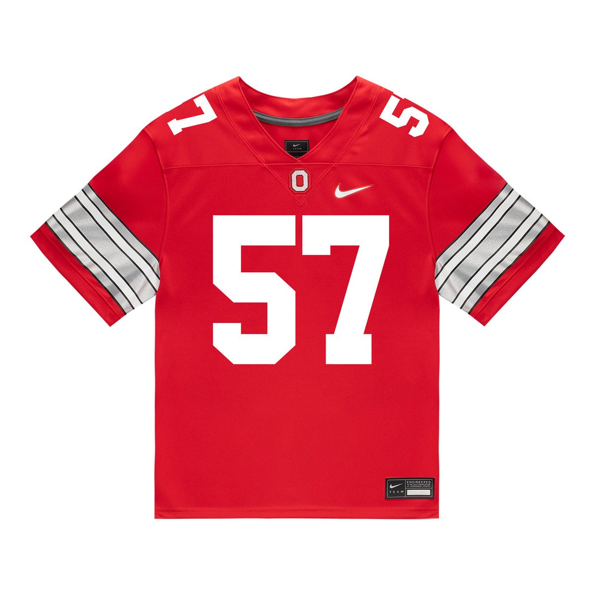 Ohio State Buckeyes Nike #57 Ian Gecse Student Athlete Scarlet Football Jersey