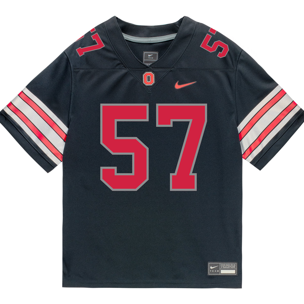 Ohio State Buckeyes Nike #57 Ian Gecse Student Athlete Black Football Jersey