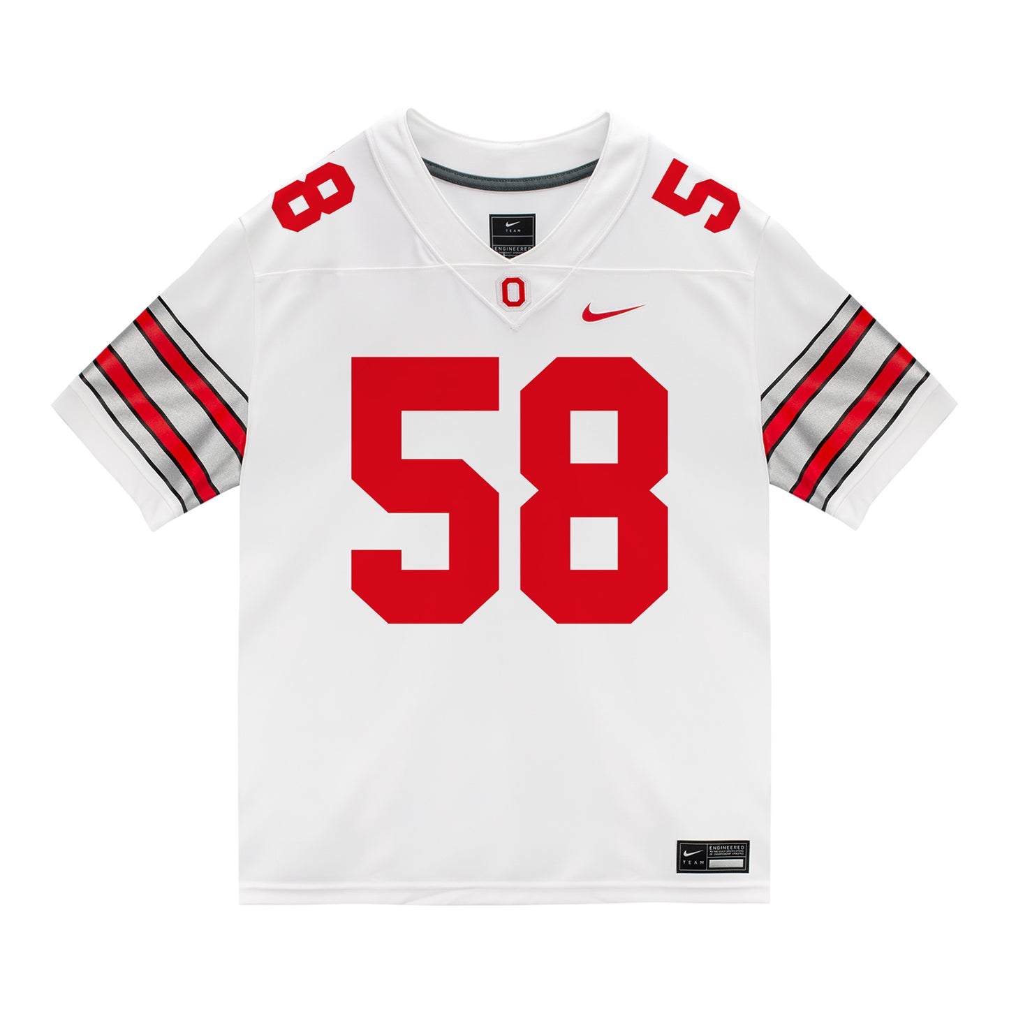 Ohio State Buckeyes Nike #58 Gabe VanSickle Student Athlete White Football Jersey