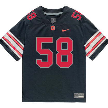 Ohio State Buckeyes Nike #58 Gabe VanSickle Student Athlete Black Football Jersey