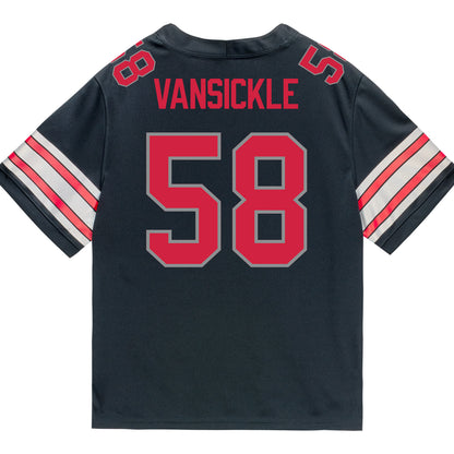 Ohio State Buckeyes Nike #58 Gabe VanSickle Student Athlete Black Football Jersey