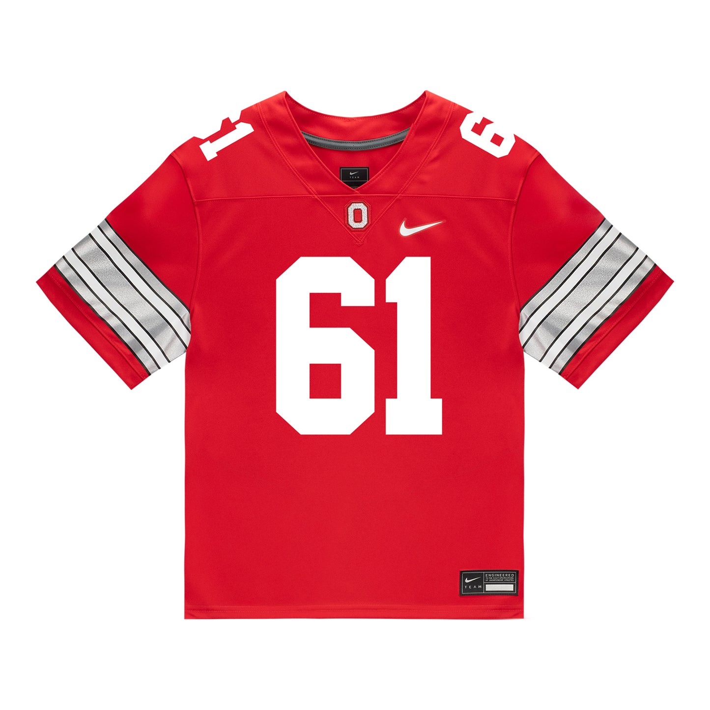 Ohio State Buckeyes Nike #61 Landon Beal Student Athlete Scarlet Football Jersey