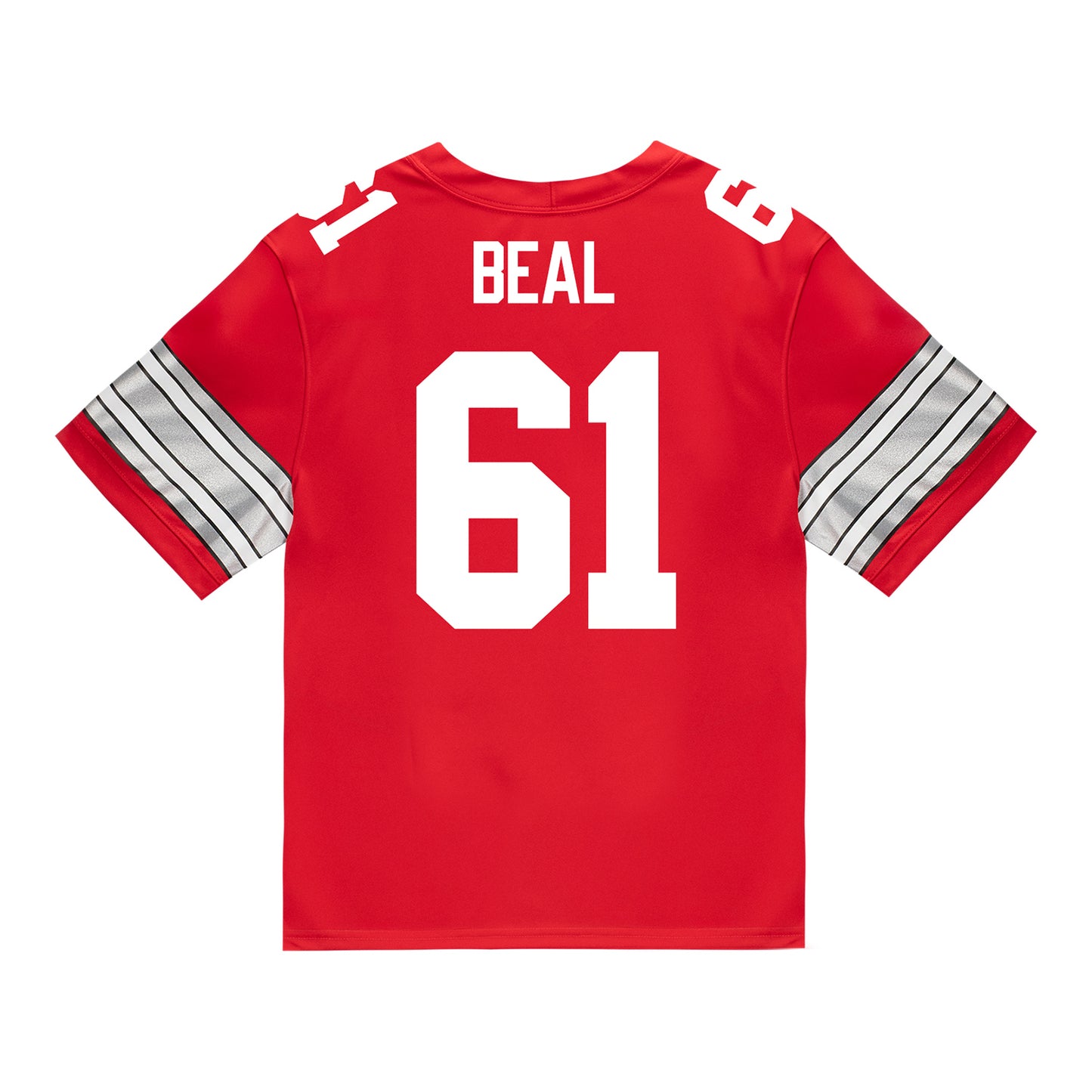 Ohio State Buckeyes Nike #61 Landon Beal Student Athlete Scarlet Football Jersey