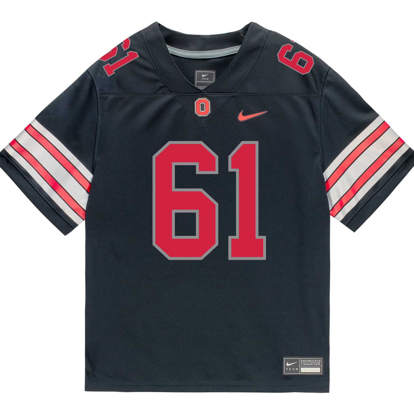 Ohio State Buckeyes Nike #61 Landon Beal Student Athlete Black Football Jersey