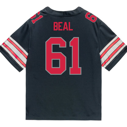 Ohio State Buckeyes Nike #61 Landon Beal Student Athlete Black Football Jersey