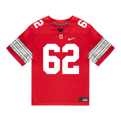 Ohio State Buckeyes Nike #62 Josh Padilla Student Athlete Scarlet Football Jersey