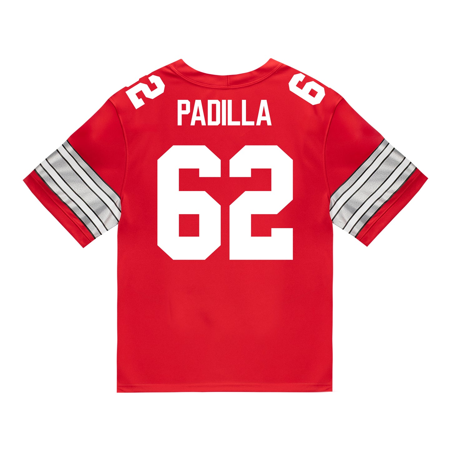 Ohio State Buckeyes Nike #62 Josh Padilla Student Athlete Scarlet Football Jersey