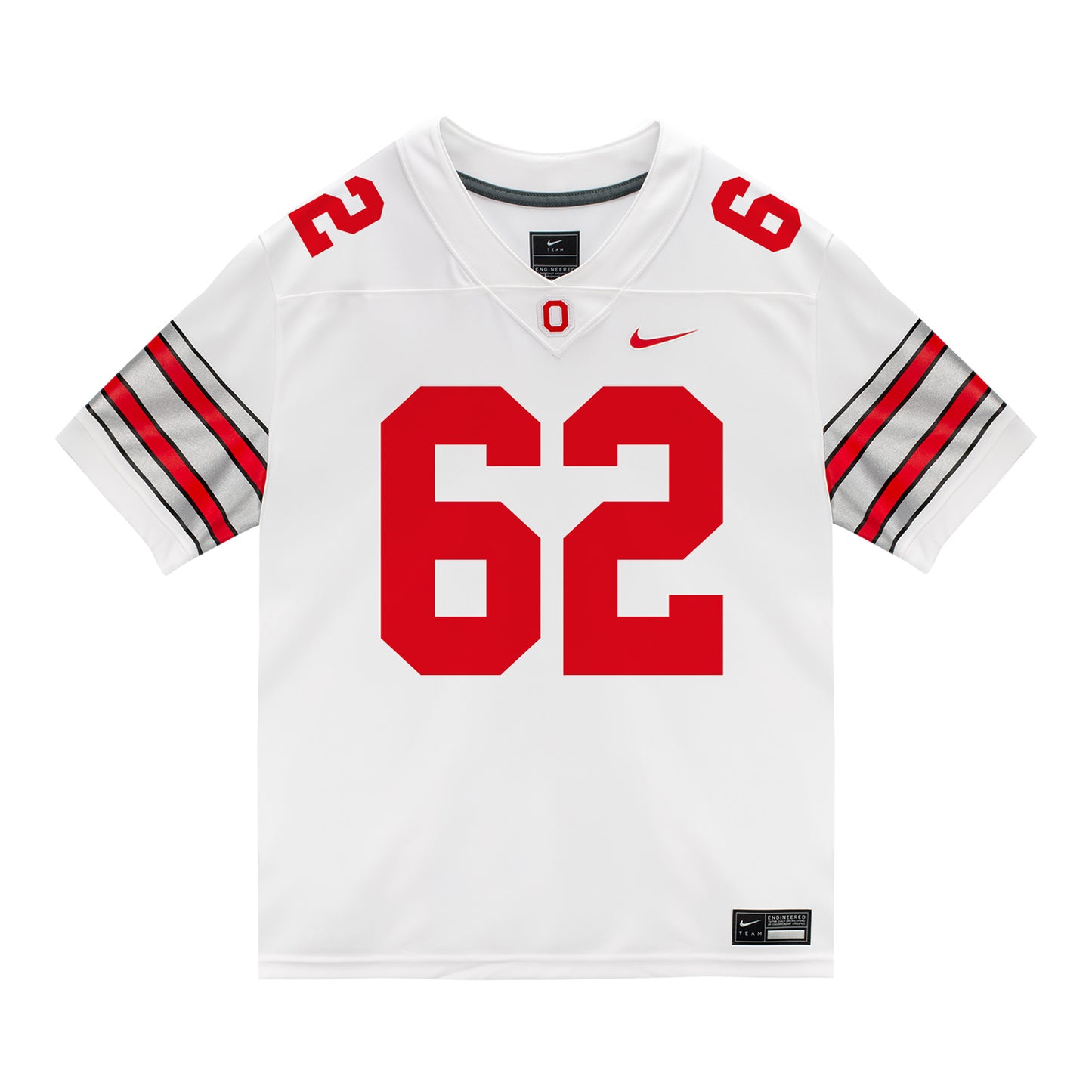 Ohio State Buckeyes Nike #62 Josh Padilla Student Athlete White Football Jersey