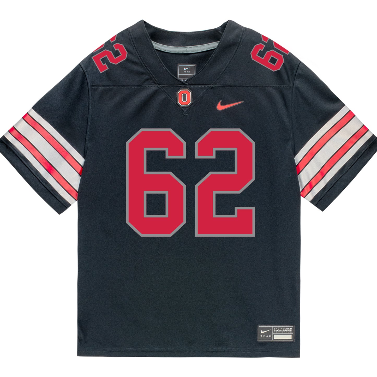 Ohio State Buckeyes Nike #62 Josh Padilla Student Athlete Black Football Jersey