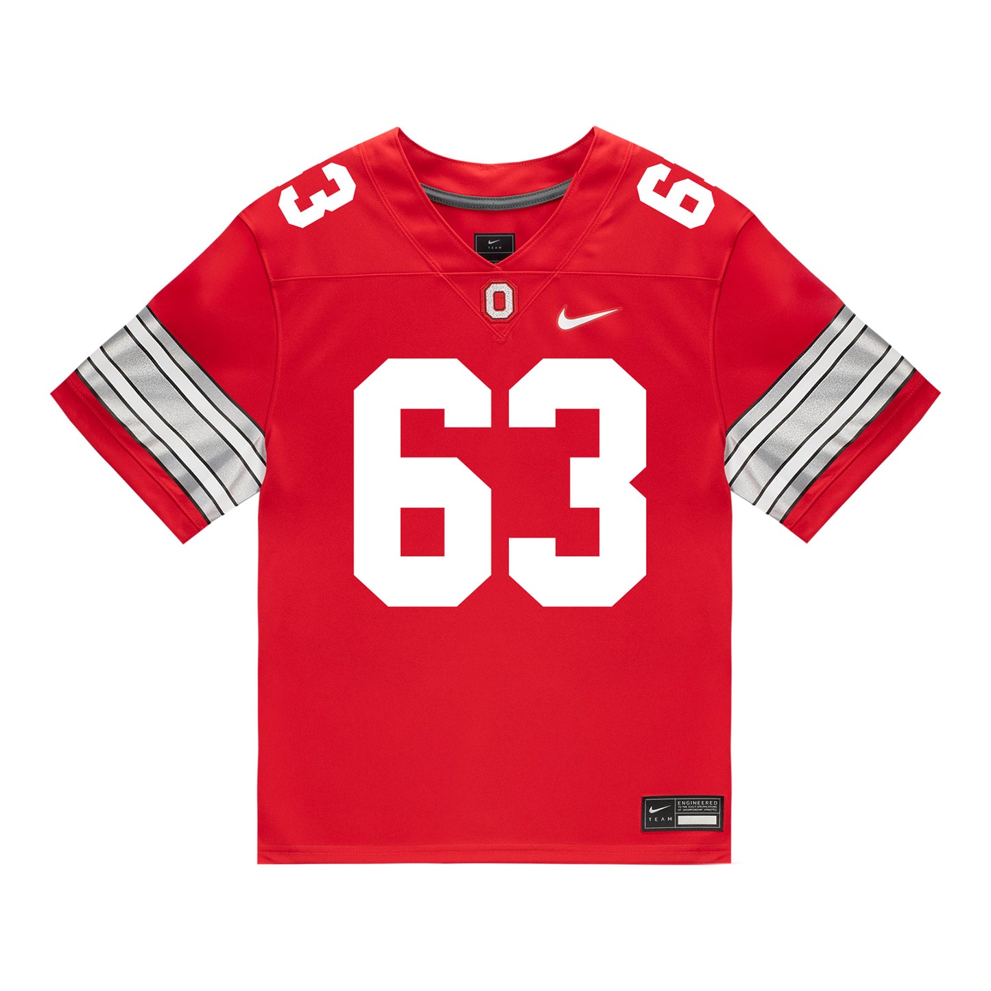 Ohio State Buckeyes Nike #63 Julian Goines-Jackson Student Athlete Scarlet Football Jersey
